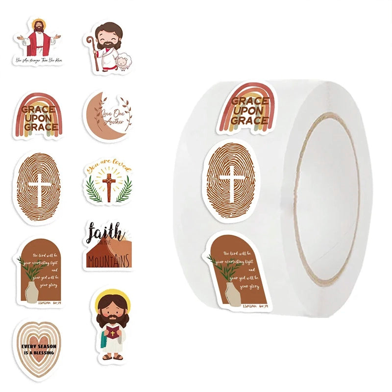 Minimal Faith Sticker Set – 100 Pieces