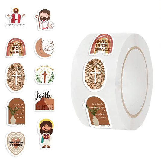 Minimal Faith Sticker Set – 100 Pieces